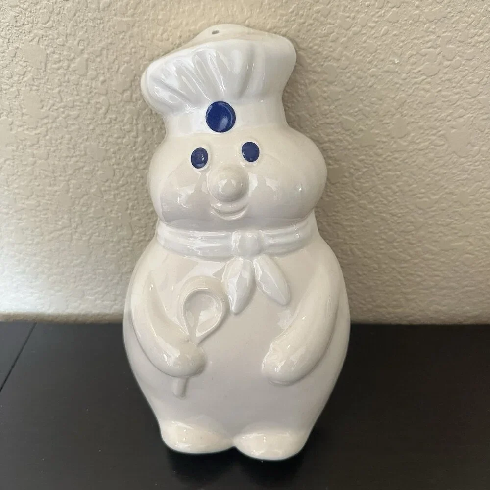 Pillsbury Poppin Fresh  ceramic Mold advertising figure 1988‎ B & M in box